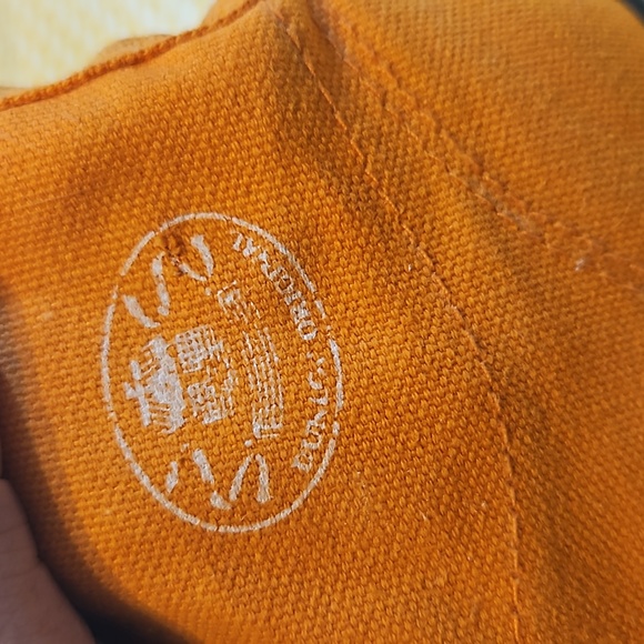 VGC Dunlop orange kids size 1 canvas Converse style high top vintage trainers - Picture 14 of 14